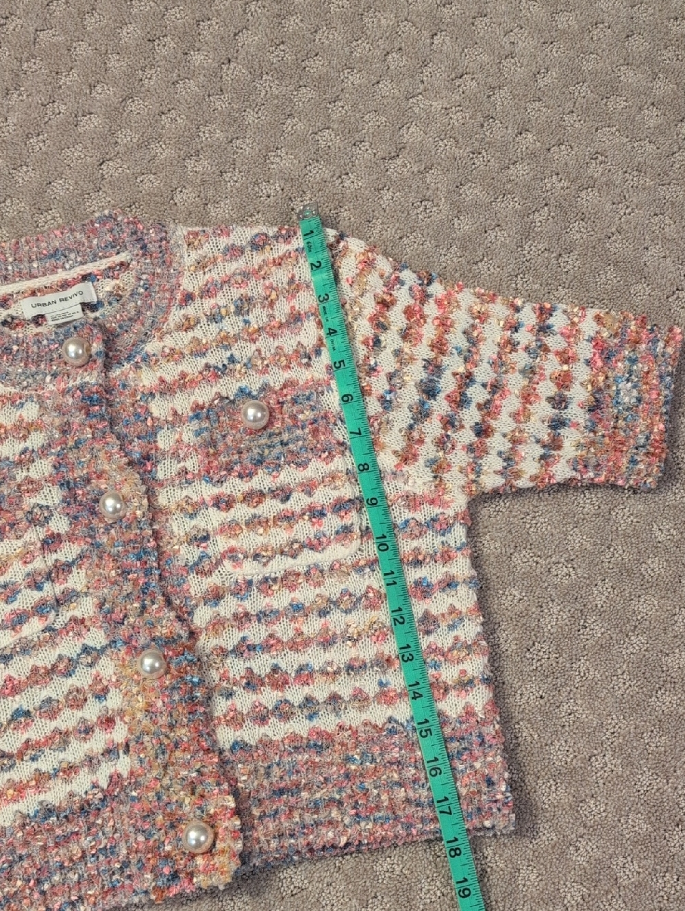 Urban Revivo Two Piece Tweed Set With Pearl Buttons - Picture 6 of 10